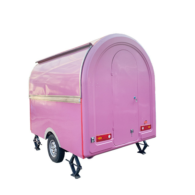 commercial mobile hot dog food enclosed small trailer vending  push car gas fryer a trolley hot dog cart sale