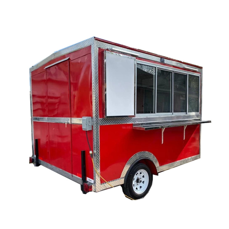 Bakery Mobile Food Trailer 5m Food Truck Customized Refrigerator Air Conditioner For Sale In Germany