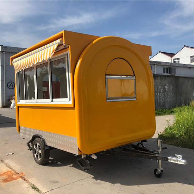 Hamburger Mobile Food Cart Caravan Food Truck Food Trailer for Mobile Business Customized Car Restaurant Restaurant Equipment