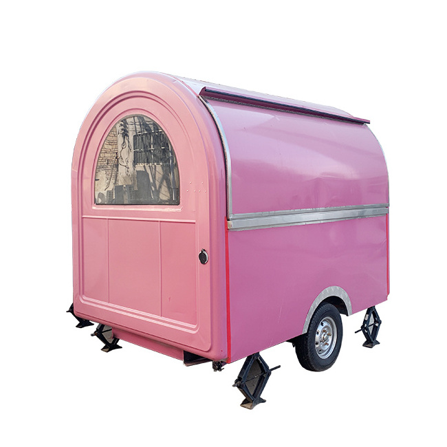 commercial mobile hot dog food enclosed small trailer vending  push car gas fryer a trolley hot dog cart sale