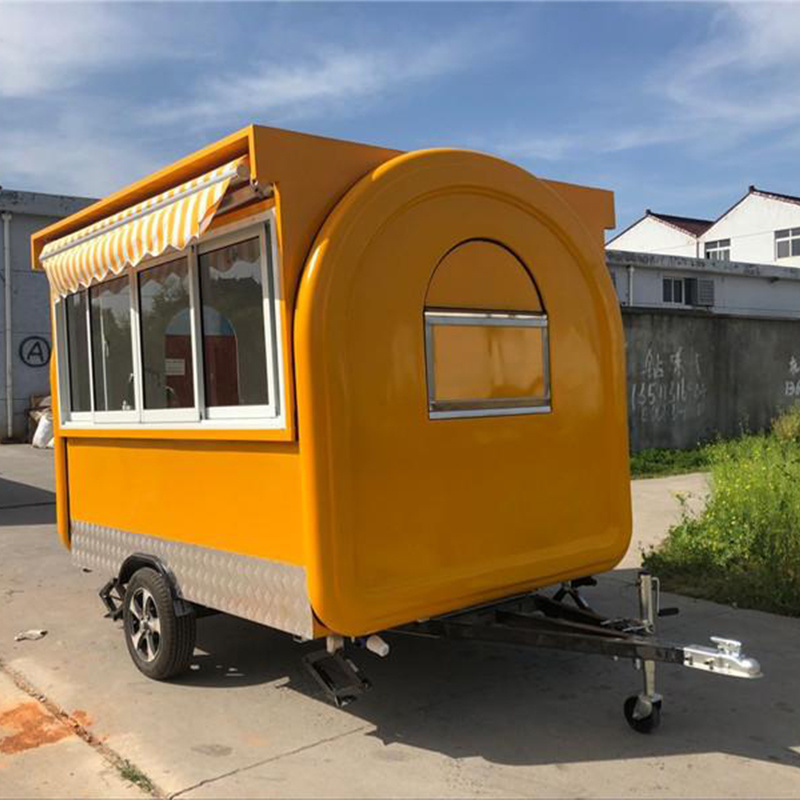 Hamburger Mobile Food Cart Caravan Food Truck Food Trailer for Mobile Business Customized Car Restaurant Restaurant Equipment