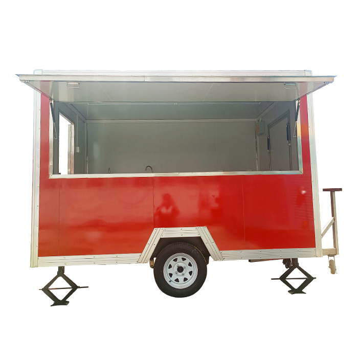 mobile food trailer hot dog burger trailer small cart for sale