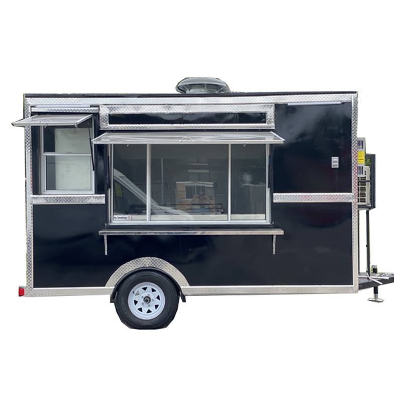 Mini Food Truck Hamburger Carts French Fries Trailer Mobile Fryer Food Trailer For Sale