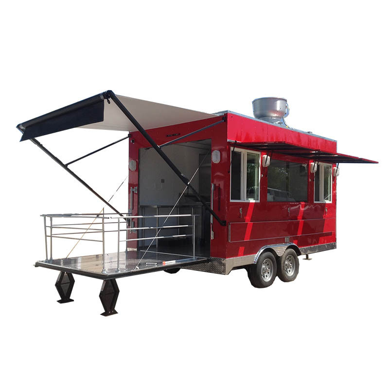 Barbecue Mobile Food Trucks Hot Dog Cart Vending Concession Trailer Stand Brand New