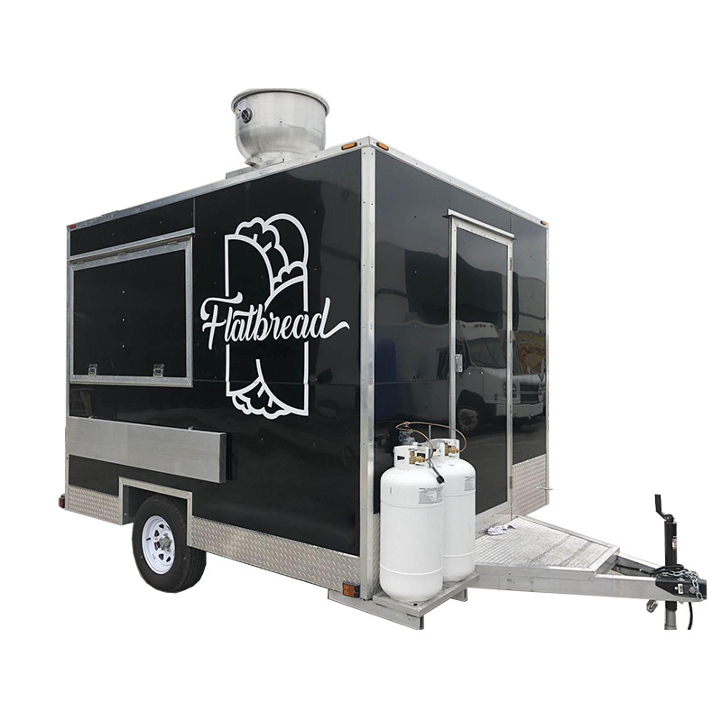 Mini Food Truck Hamburger Carts French Fries Trailer Mobile Fryer Food Trailer For Sale