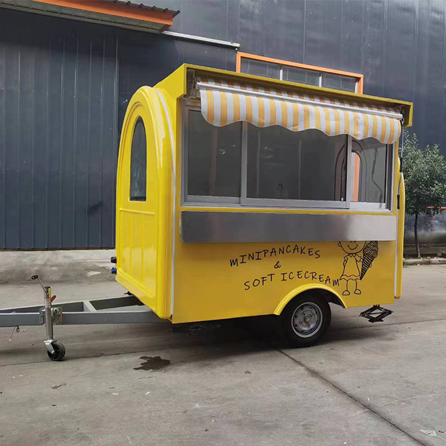 Unique Design Food Truck Vending Mobile Coffee Carts Fast Food Trailer For Sale Usa