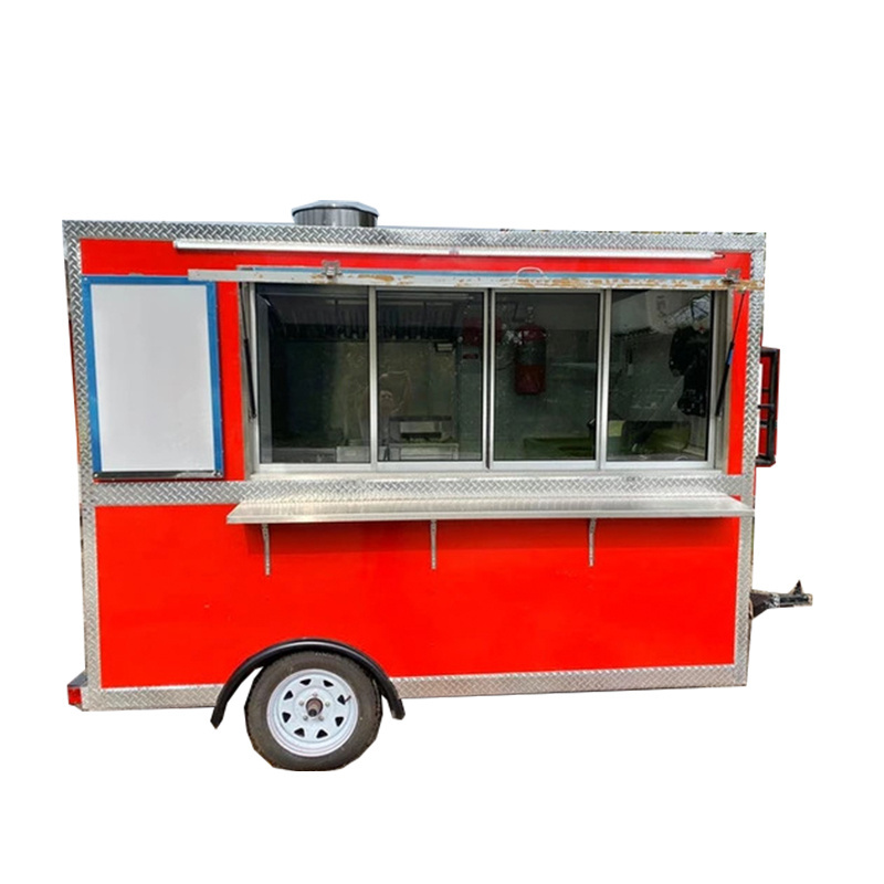 Bakery Mobile Food Trailer 5m Food Truck Customized Refrigerator Air Conditioner For Sale In Germany