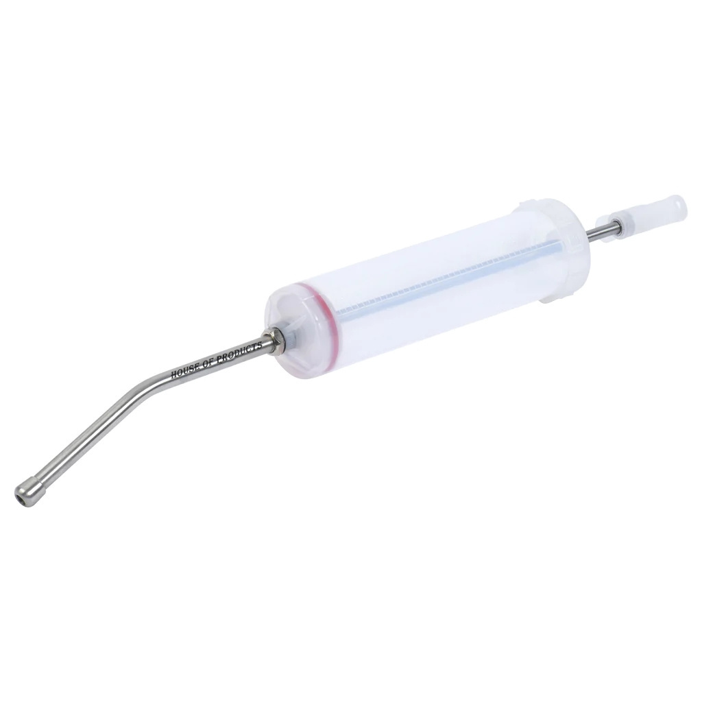 Horse Cattle Farm Livestock Equine Drenching Syringe Plastic with Nozzle Manual Dose Syringe 400 ml