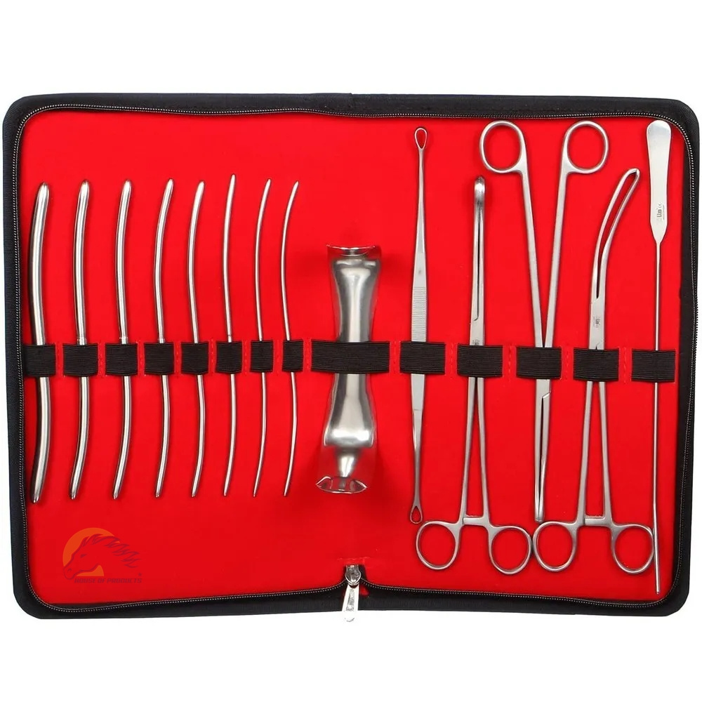 High Quality C & D Set Delivery Set Medical Standard Delivery Instruments Kit / Birth Surgery D & C Cesarean Gyne C Section Set