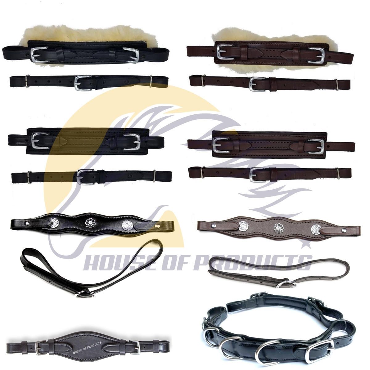 Hackamore Noseband of Soft Leather Hackamore straps Manufacturer and Wholesaler of Hackamore Horse Bits Horse Riding Products