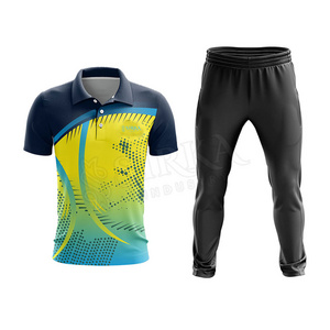 2022 New Unique Style Design Your Own Dreaming Fine Quality Team Wear New design Cricket Uniform 2 Piece Set