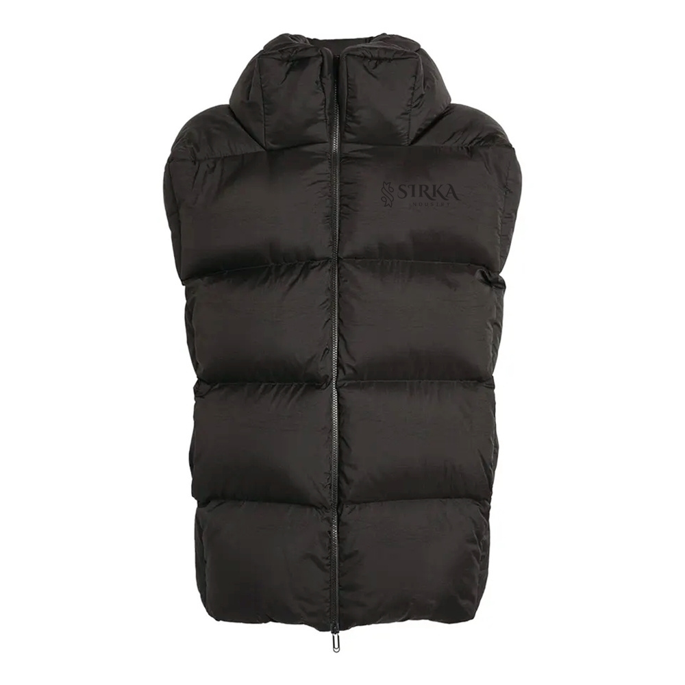 Men's Jacket's Wholesale OEM/ODM Lightweight Casual Down Jacket Winter Warm Vest Sleeveless Jacket Man Without Hood Puffer Vest