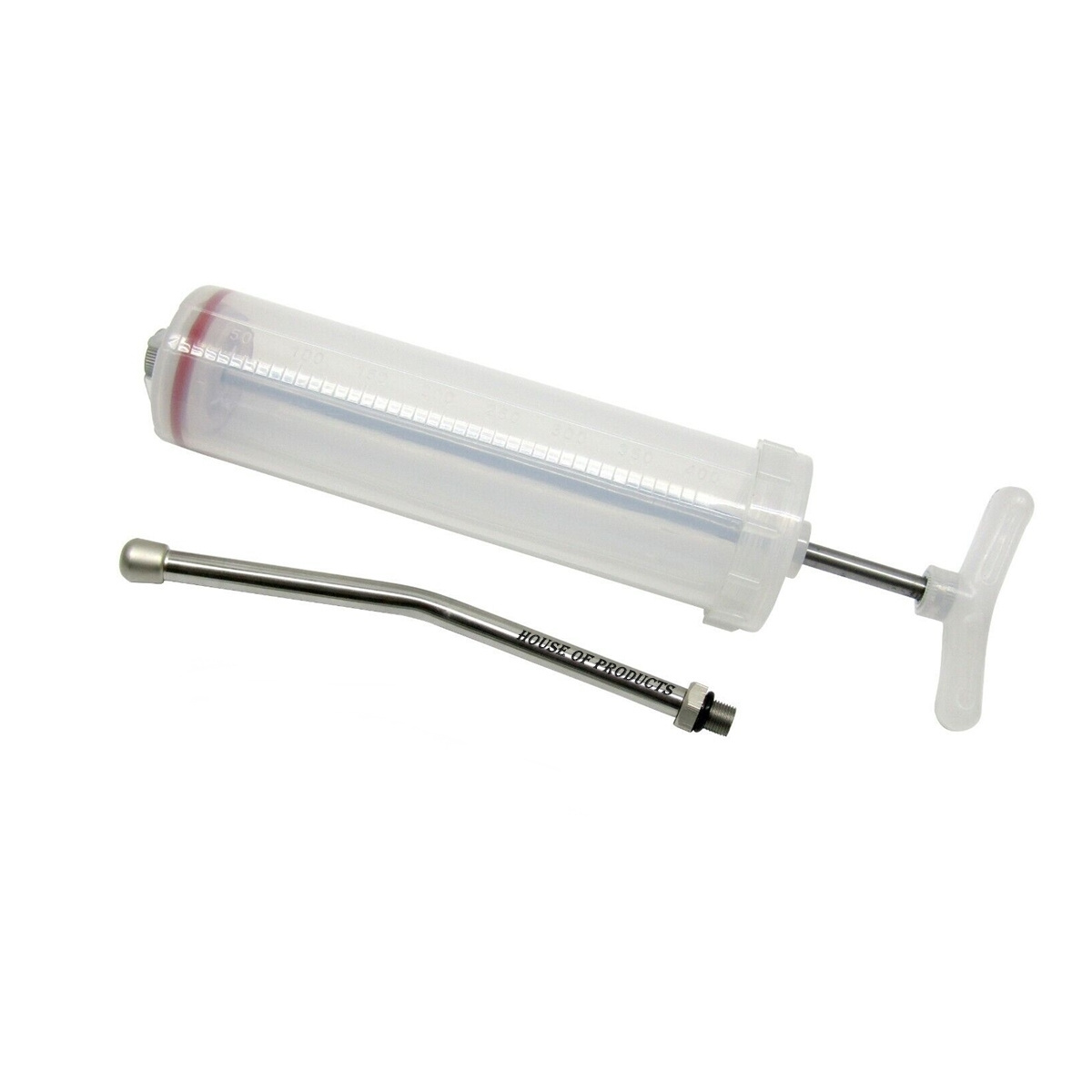 Drenching Syringe 400 ml Horse Cattle Farm Livestock Equine Drenching Syringe Plastic with Nozzle Manual Dose Syringe 400 ml