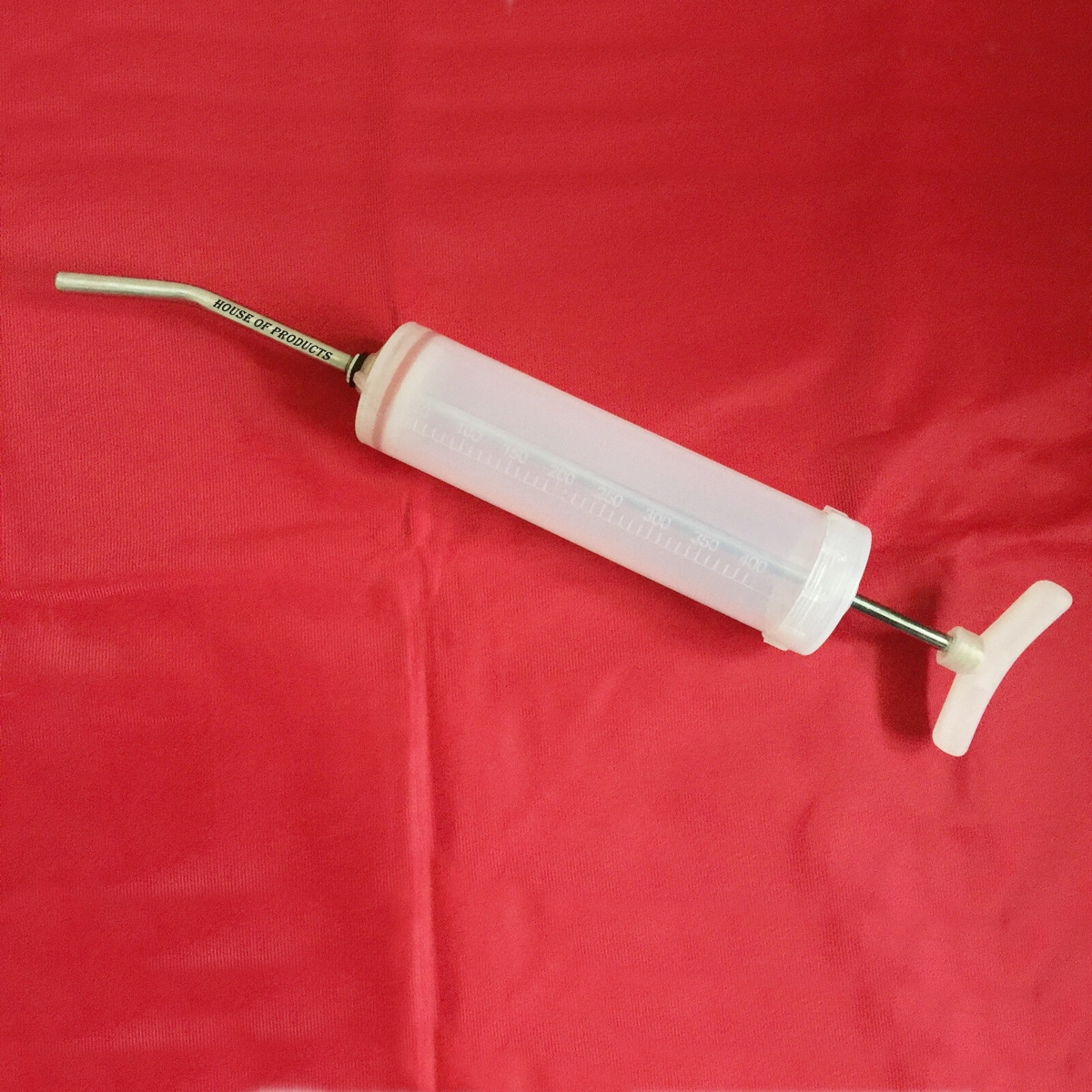 Drenching Syringe 400 ml Horse Cattle Farm Livestock Equine Drenching Syringe Plastic with Nozzle Manual Dose Syringe 400 ml