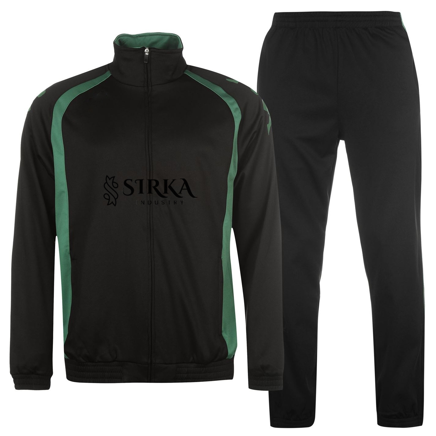 Tracksuits Men's Fleece Jacket and Joggers Pants Sweat Track Suit White Stripe on Sleeve and Leg Custom Sweat suit