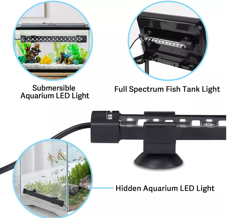 SIROKA 18/28/38/48/58/68cm IP68 Auto Day Night Cycle Submersible Professional Lighting Diving Light LED Aquarium Light for Plant