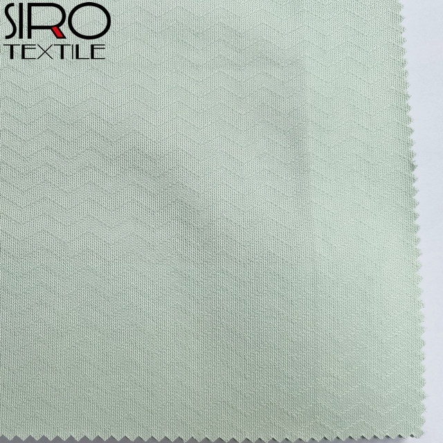 Factory supply jacquard 100% polyester fire retardant hospital curtain fabric with mesh for cubicle curtains