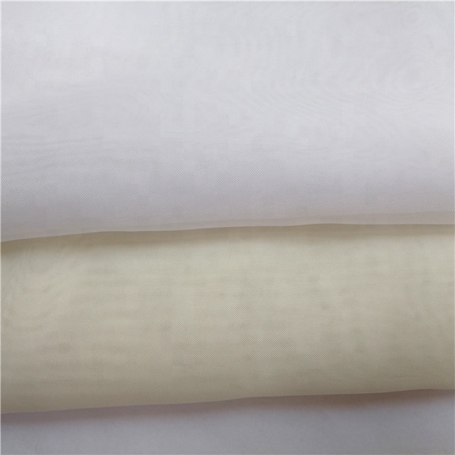 Cheap light weight polyester plain terylene fabric for sheer curtain and voile curtain