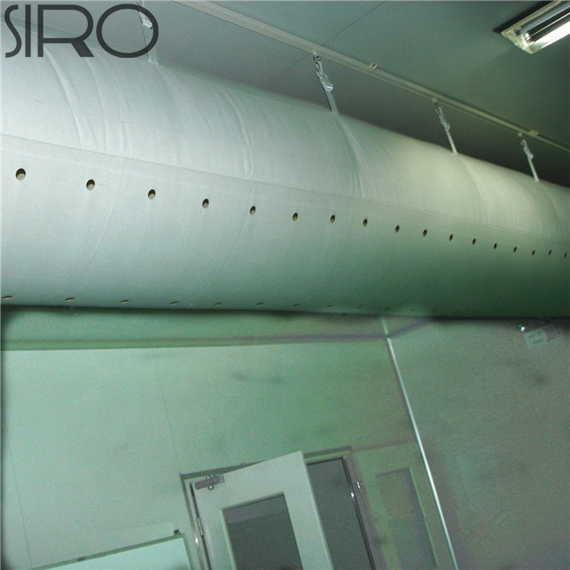 Hot selling washable fire retardant round half round shape fabric air duct and fabric duct for warehouse and workshop