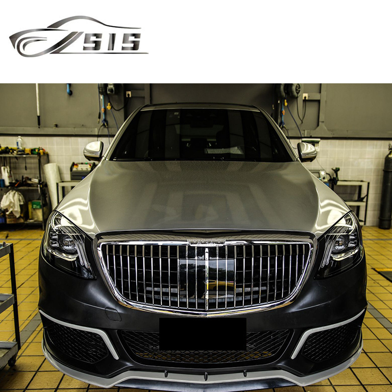 S-Class W222 2018-2020 Year Body kit W222 S500 S550 Plastic Material Front Bumper Grille Rear Diffuser Exhaust Tips Car Parts