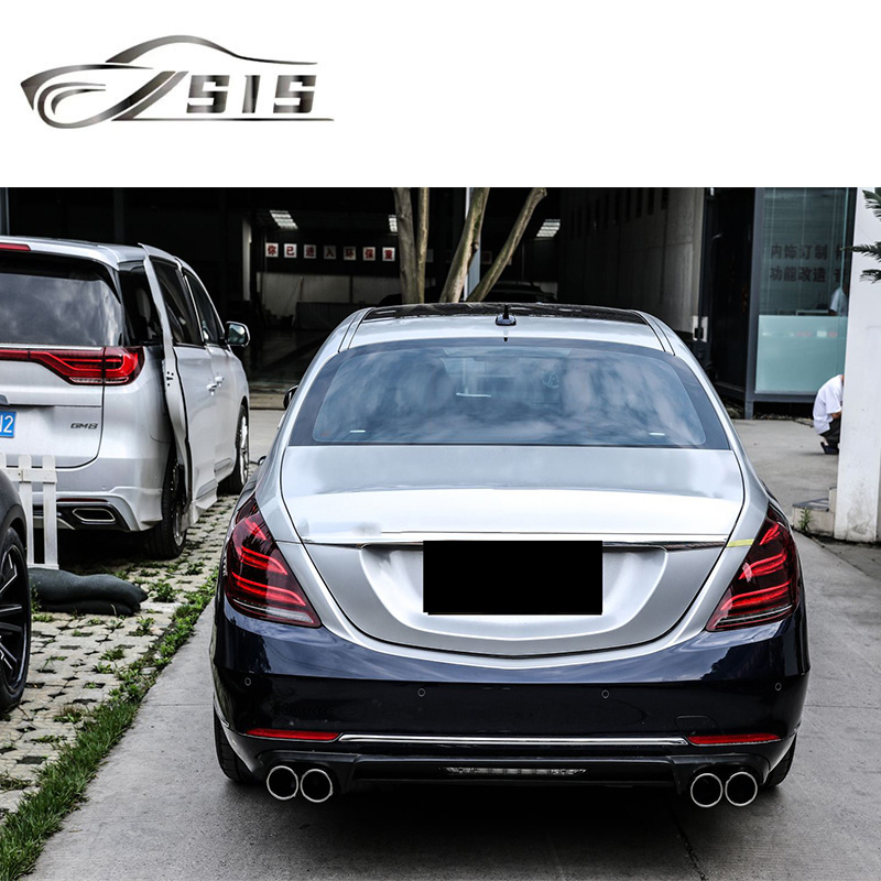 S-Class W222 2018-2020 Year Body kit W222 S500 S550 Plastic Material Front Bumper Grille Rear Diffuser Exhaust Tips Car Parts