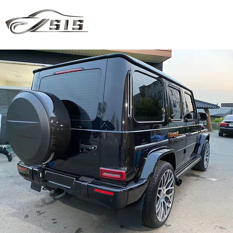 G-Class W464 Rear Tire Cover Carbon Fiber Material W463 G63 2018-2022 Year Matte  Color Tyre Cover Glossy Spare Wheel Covers