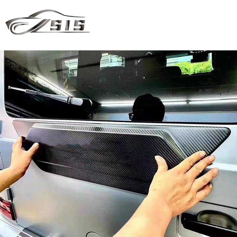 G-Class W464 G500 G55 G63 G65 2019-2020 Year Carbon Fiber Rear Door Cover For W463a Rear Tire Cover W464 Body Parts Exterior