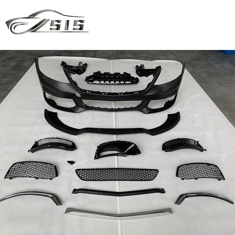 S-Class W222 2018-2020 Year Body kit W222 S500 S550 Plastic Material Front Bumper Grille Rear Diffuser Exhaust Tips Car Parts