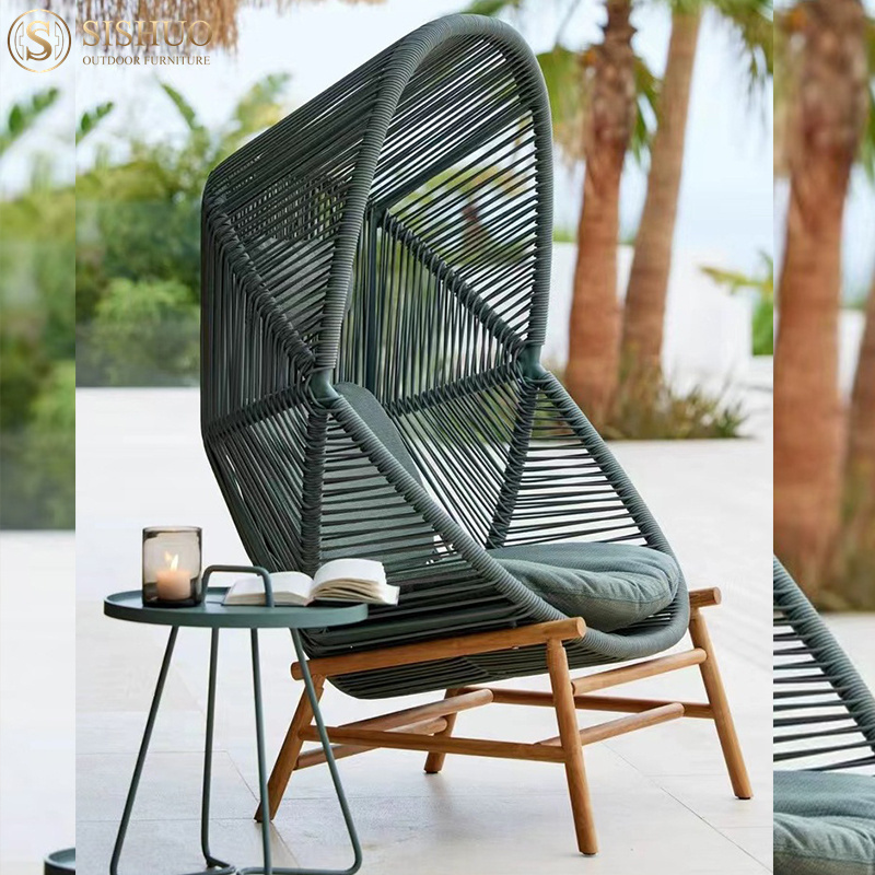 China factory supplier Outdoor Garden Metal Porch Garden Swing Chair With Wood Stand