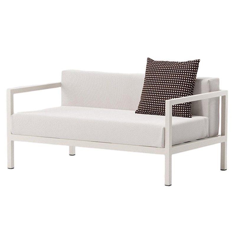 Modern Foshan All weather cushion garden furniture set white aluminum patio furniture outdoor