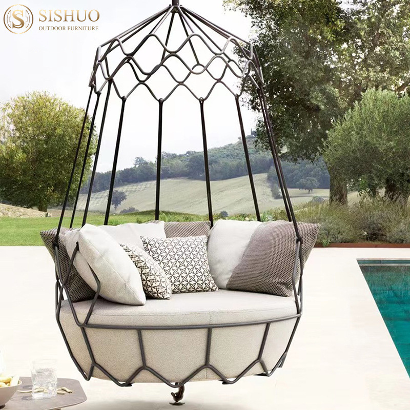 High Quality Outdoor Patio Furniture Waterproof Fabric Outdoor Hanging Daybed