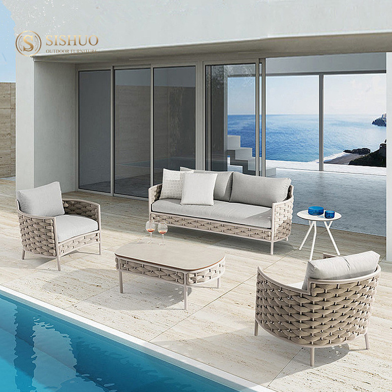 High quality pool outside garden furniture sectional modular outdoor patio furniture