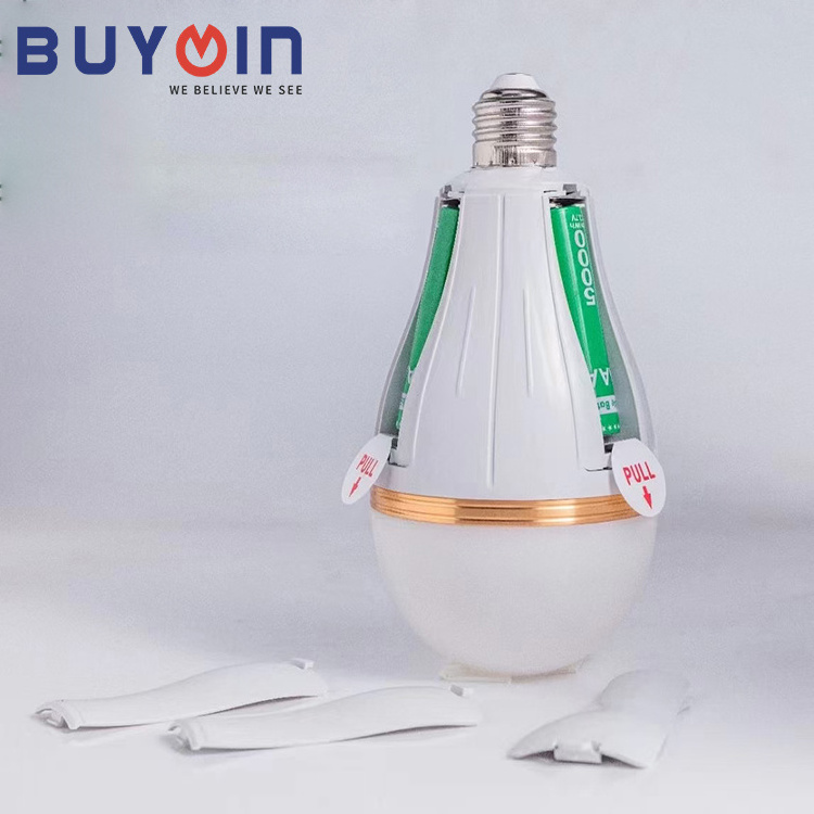 Led emergency light Manufacture AC85-265V E27 15W Led Bulb Light With Cool gold ring For Home Power Failure Led Emergency Bulb