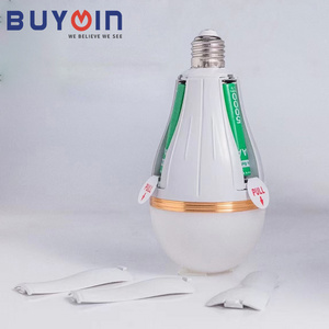 Led emergency light Manufacture AC85-265V E27 15W Led Bulb Light With Cool gold ring For Home Power Failure Led Emergency Bulb