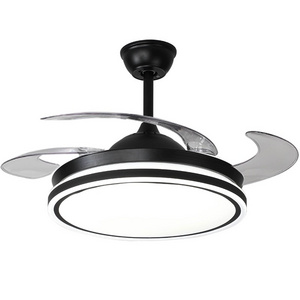 110V 220V 42inch Luz De Ventilador ceiling fan chandelier remote control Living Room DC motor Invisible ceiling fan with light