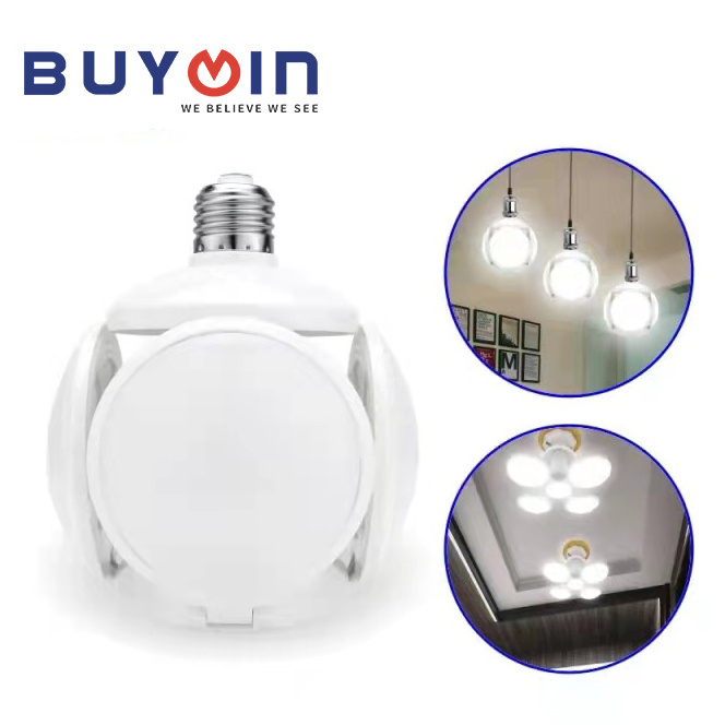 110V 220V Lampara bombillos Led 40W LED Football Bulb UFO Deformable Lamp FOCO Led Folding Foldable Light For Indoor Lighting