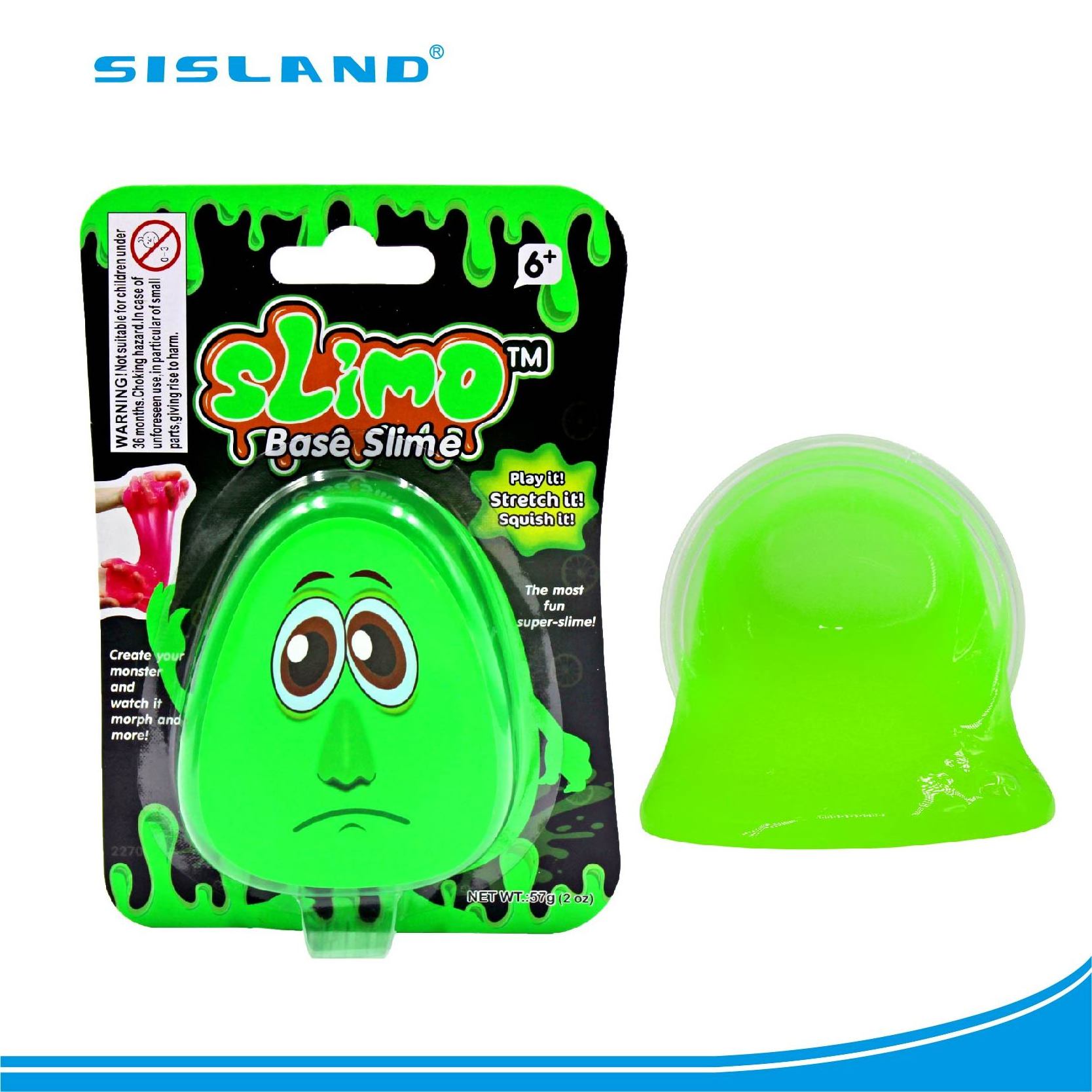 SISLAND Green Ice Cream Playdough Slime Toys Set Non-toxic Glue Supplies Charms Activator Diy Slime Making Kit For Kids Girls Bo