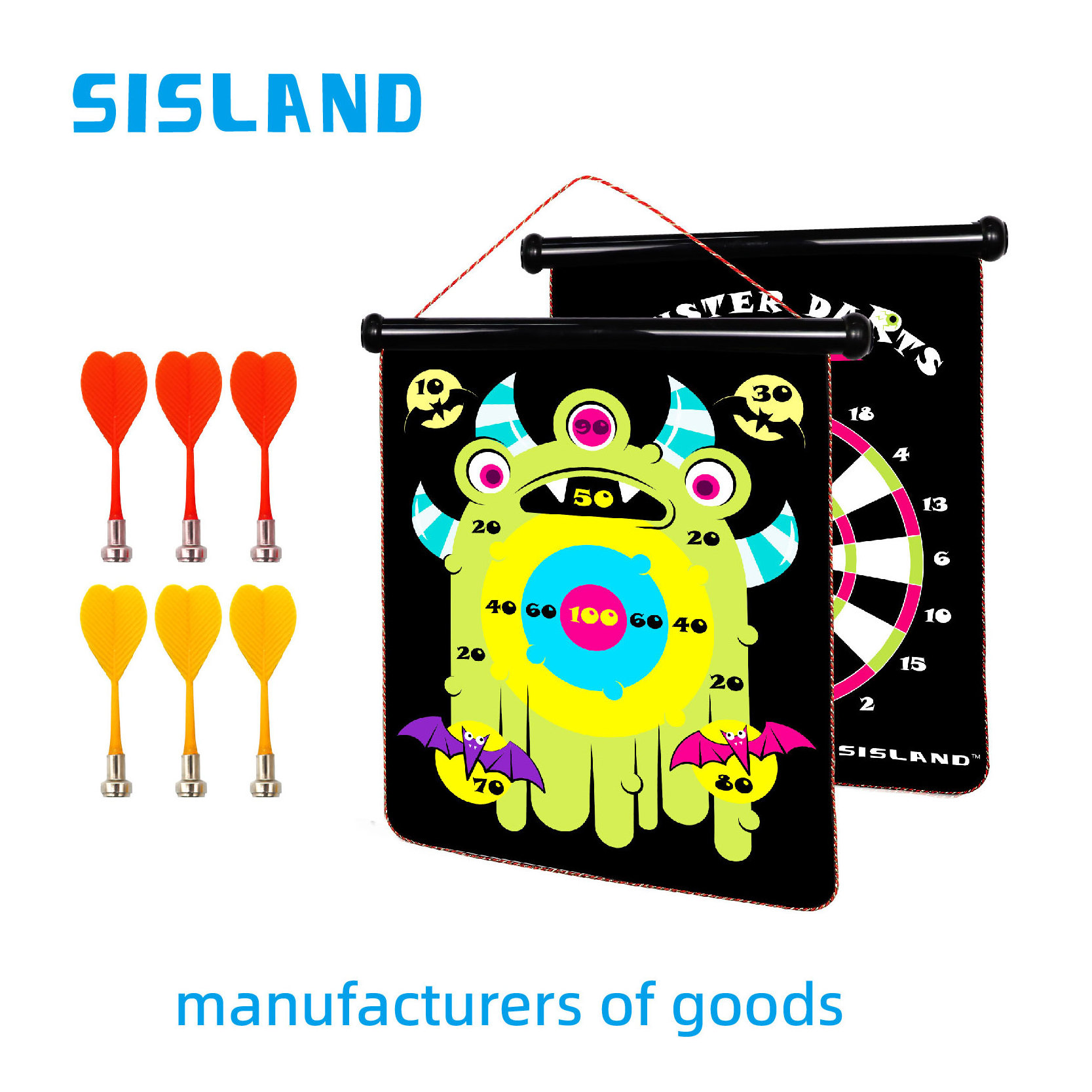 SISLAND Reliable Magnet Dart Board For Kids OEM