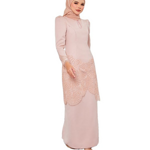 Latest Design baju kurung malaysia women islamic clothing wholesale