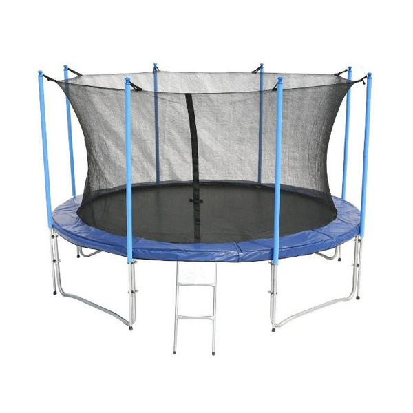 cheap 10ft folding big round trampolines with basketball hoop