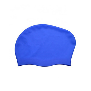 Swimming Hat Men' and Women's Adult  long Hair Waterproof Silicone Swimming Hat