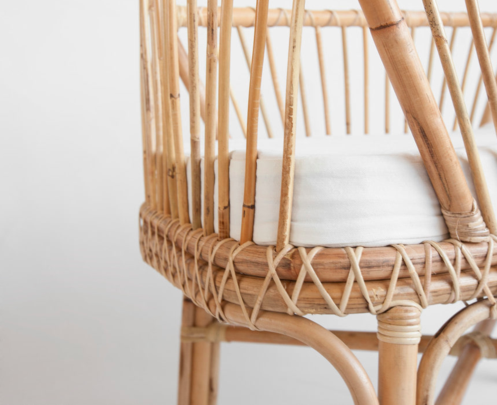 Wholesale Handmade baby bassinet rattan wicker crib infant bed baby from Vietnam baby crib for new born/ SISU/ RFK-512