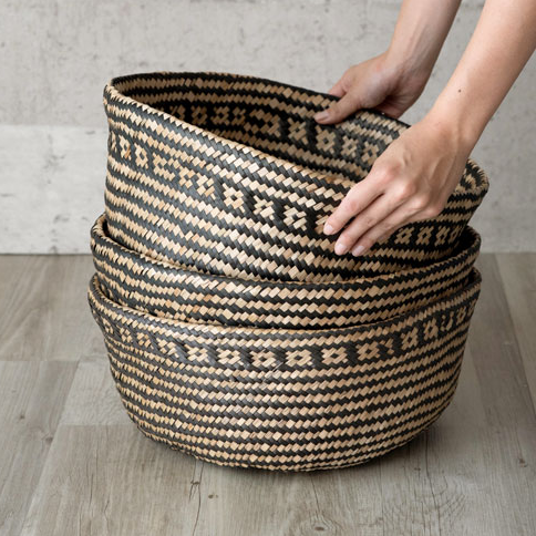 Seagrass Basket Storage With Handle for Room/ Seagrass Homewares/ Seagrass plant pot indoor seagrass planter