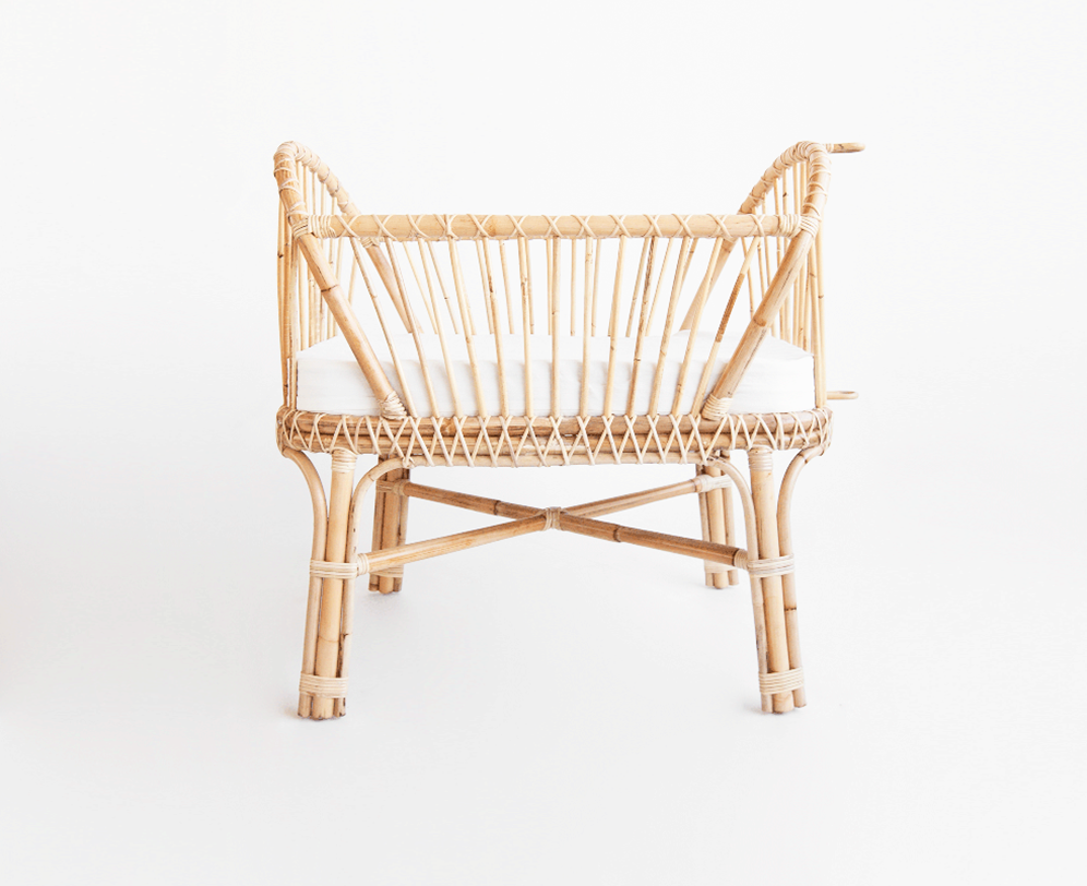 Wholesale Handmade baby bassinet rattan wicker crib infant bed baby from Vietnam baby crib for new born/ SISU/ RFK-512