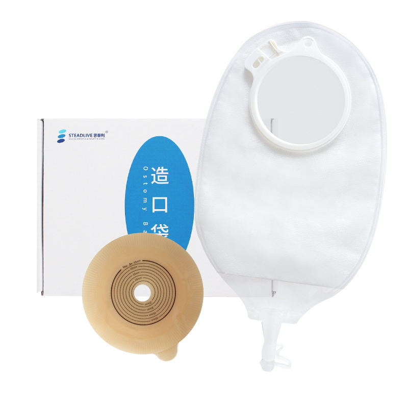 Disposable Clear Opaque Urostomy Bags with Baseplate