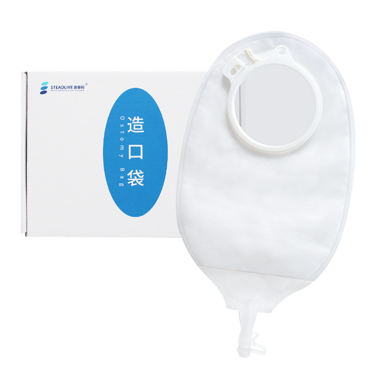 Disposable Clear Opaque Urostomy Bags with Baseplate