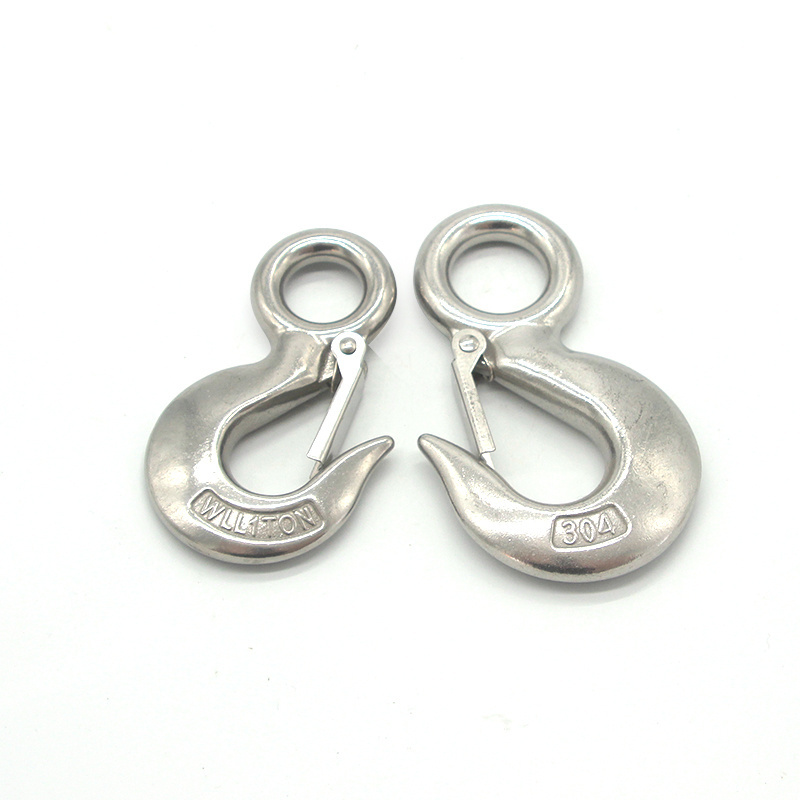 Stainless Steel 304 Heavy Duty rigging hardware Clevis Slip crane Hook Lifting Eye For Sliding Hook