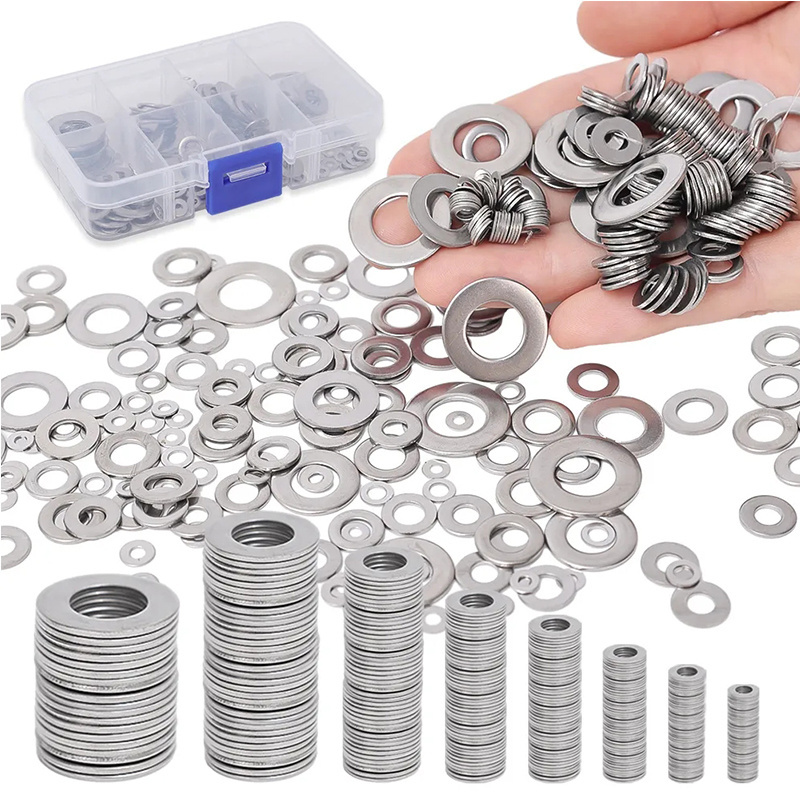 In Stock Boxed Washers DIN125 Stainless Steel Thin Shims Set Flat Washer Washers Set Flat Sealing Gasket