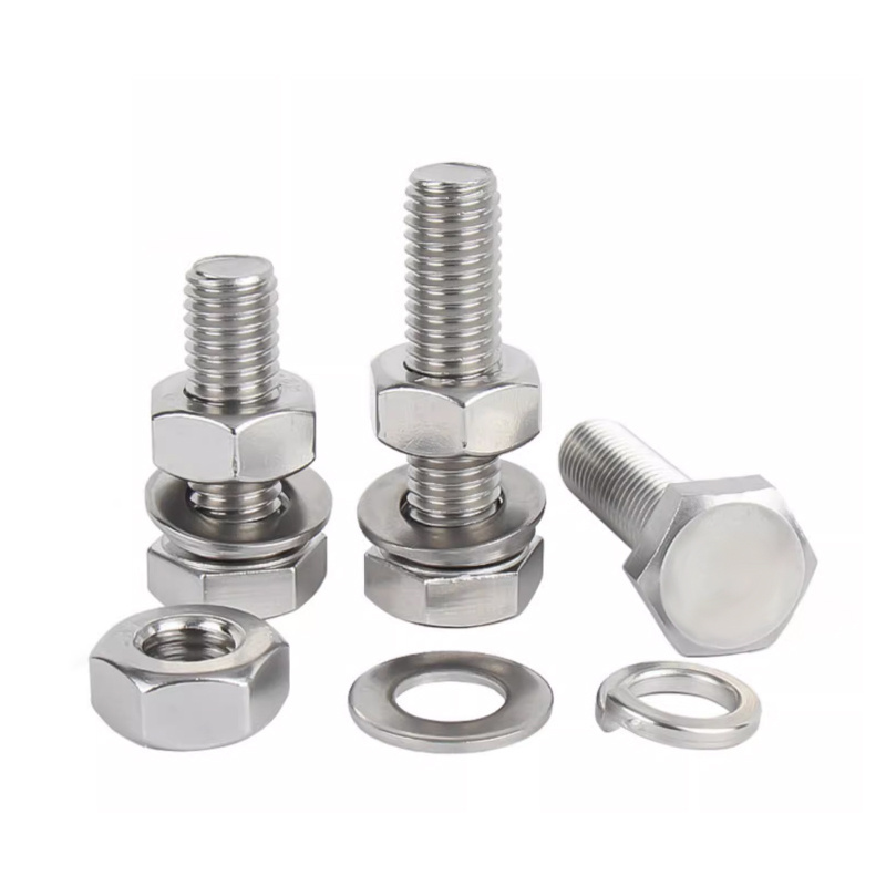 China wholesale stainless steel bolts M6 M17 M18 outer hexagonal head bolts High quality stainless steel outer hexagonal bolt