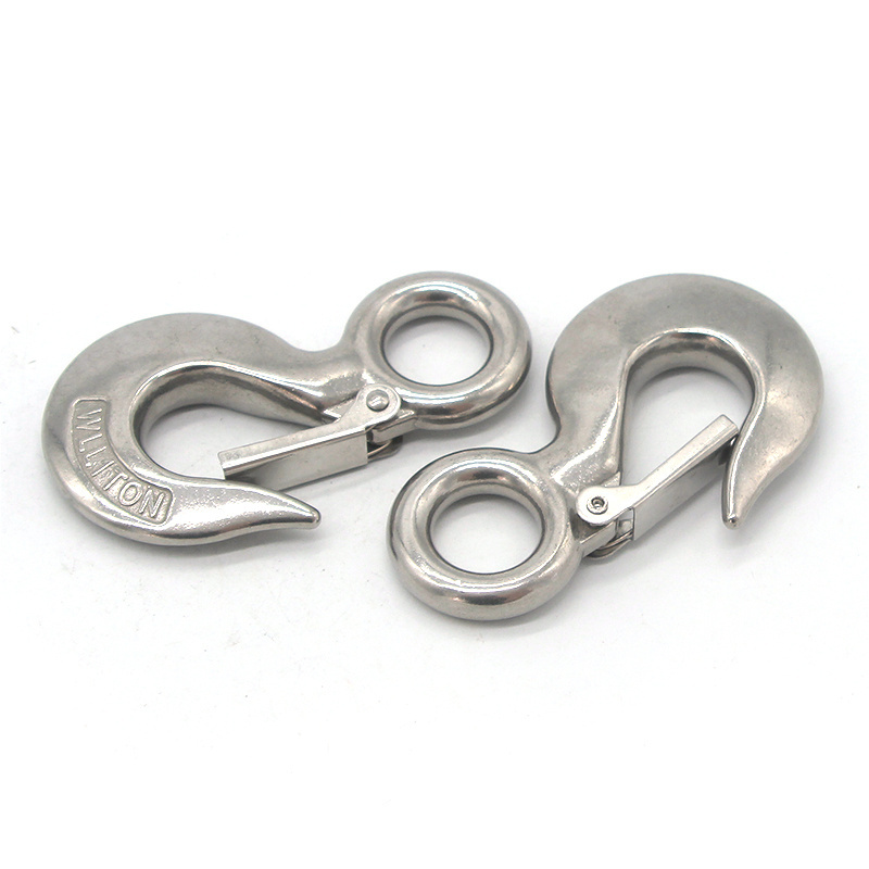 Stainless Steel 304 Heavy Duty rigging hardware Clevis Slip crane Hook Lifting Eye For Sliding Hook